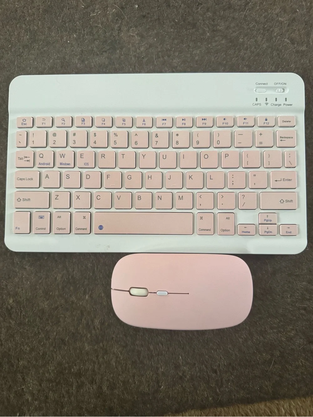 LUC Wireless Pink Keyboard and Mouse Set ipad